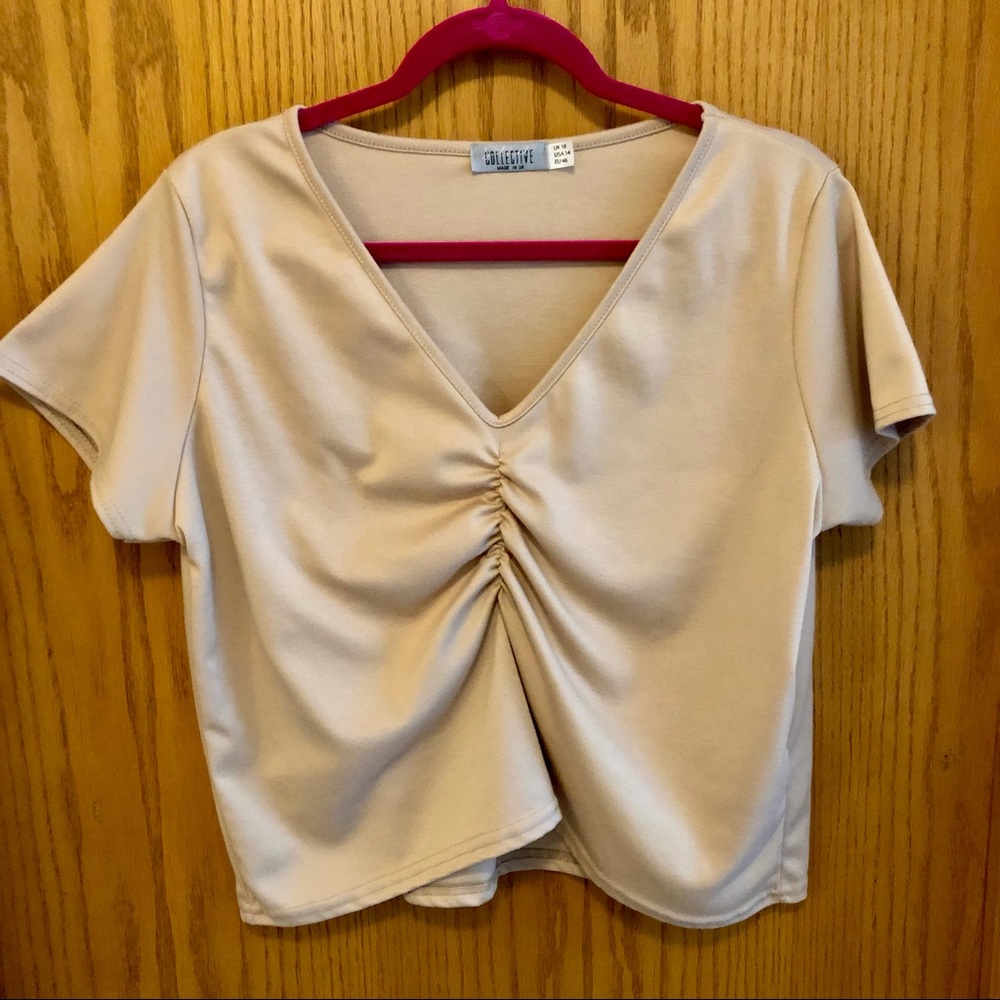 Tan crop top